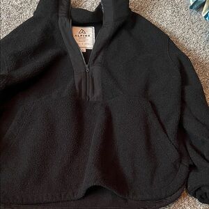 Alpine Black Half-Zip Fleece